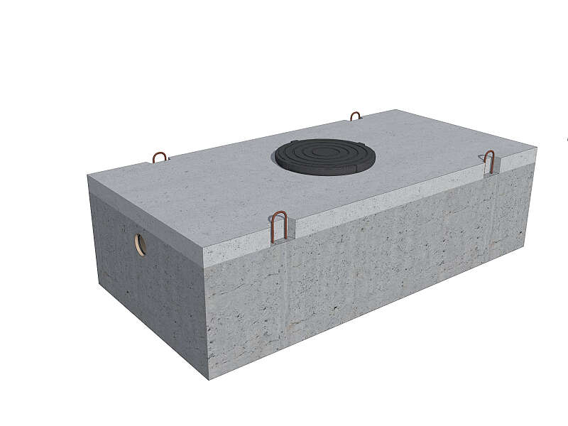 Prefab modules in waterdoorlatend beton